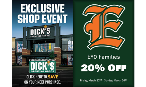 Dick's 20% OFF - EYO Weekend