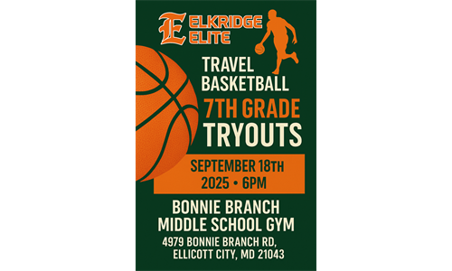 7th Grade Elkridge Elite Travel Basketball Open Tryouts!